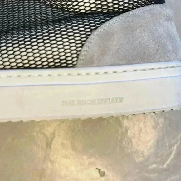 P448 Men’s Soho sneaker EU size 47 white gray black leather - Picture 4 of 10